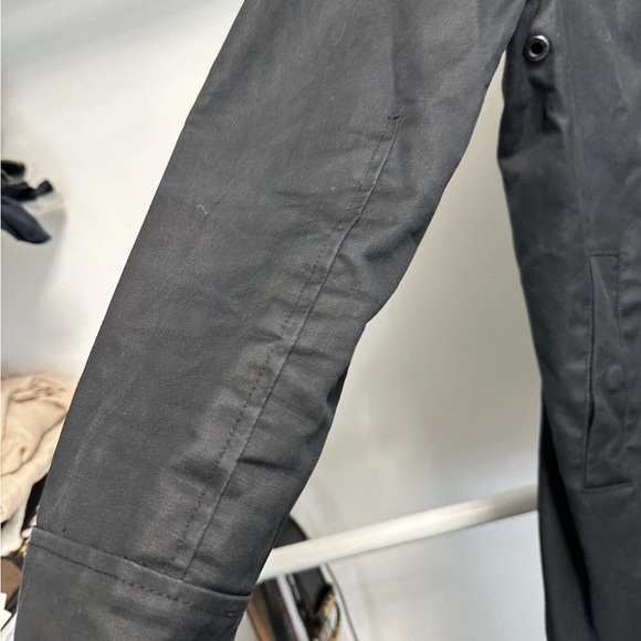 G-Star Raw Black Military Field Jacket Decoy Garber Trench Waxed Cotton Style - Picture 7 of 12